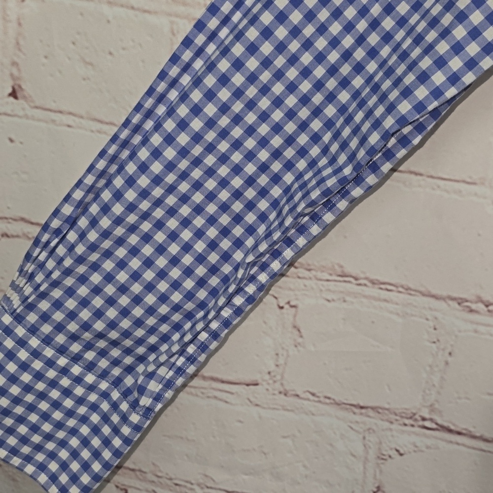 Brooks Brothers 1818 Blue White Checked Long Sleeve Shirt Womens Size 4 - Picture 6 of 13
